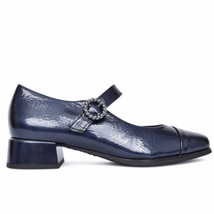 10111- Low heeled, patent Mary-Jane